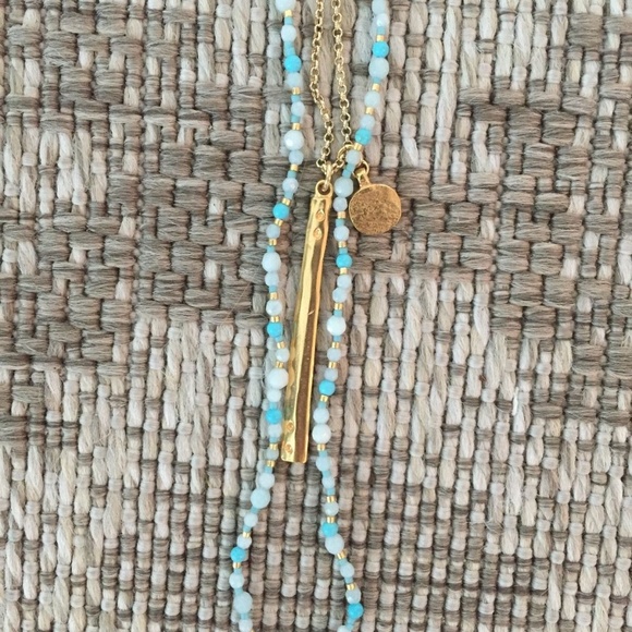 NWT Chan Luu Double Strand Pendant Necklace - Picture 6 of 7